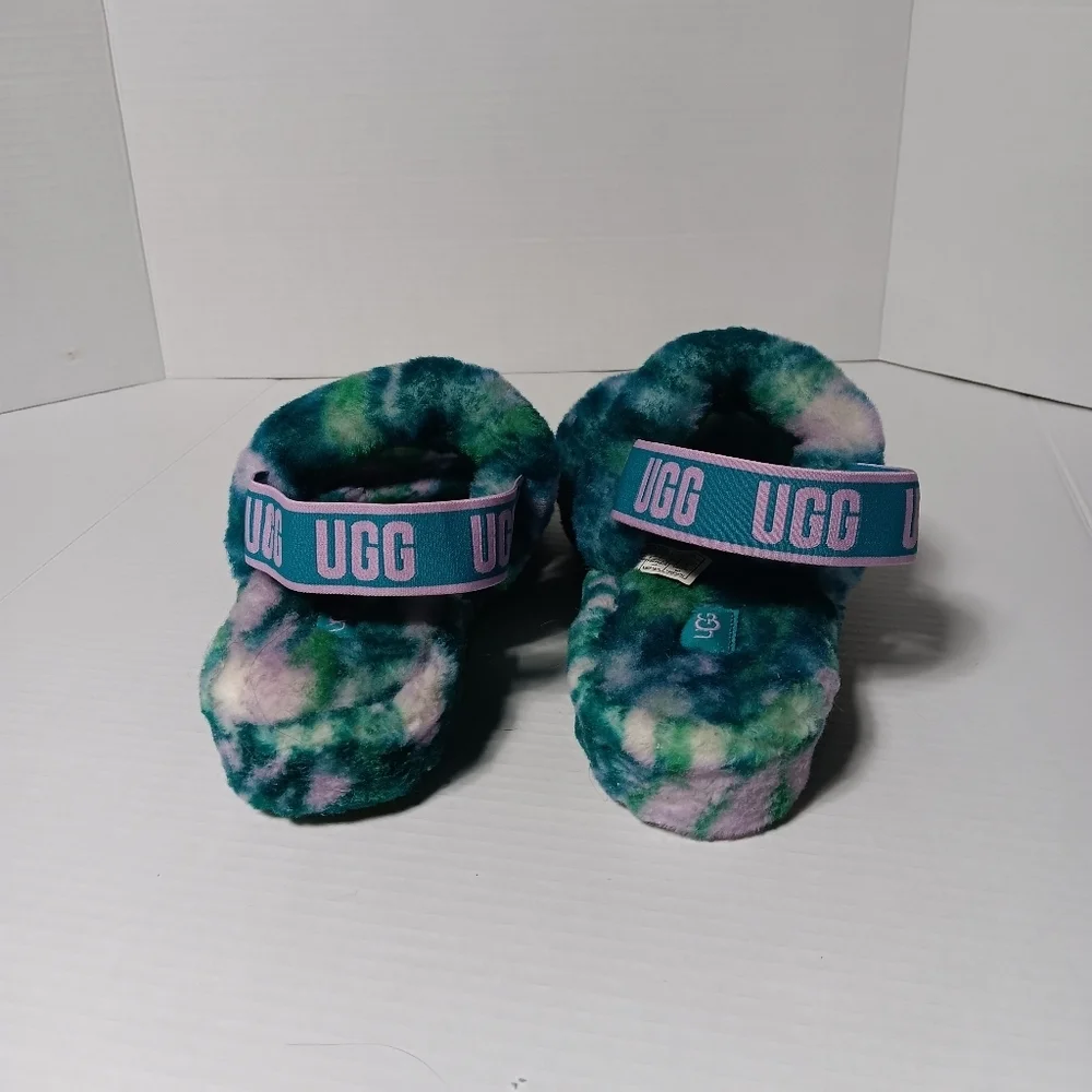 Ugg OH Yeah Shearling Tie dyed Slingback  size11 - Picture 4 of 7